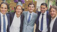 Casillas, reunido con &#039;la tribu de los Brady&#039;.