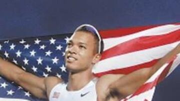 <b>EL MÁS COMPLETO. </b>Bryan Clay festeja su triunfo en el decatlón.