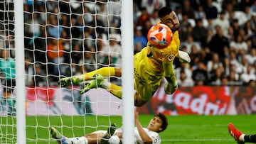 Leo Román, en el partido ante el Real Madrid.