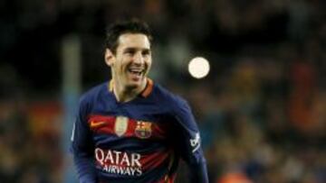 Messi durante un partido.