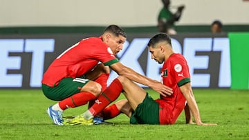 Harit anima a Achraf tras caer eliminados de la Copa de África.