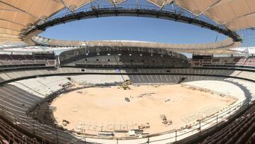 Obras estadio Wanda Metropolitano.