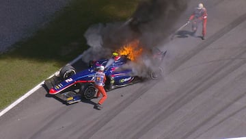 Carlin salió ardiendo en la F2