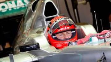 Schumacher se equivocó de posición en la parrilla de salida de Hungría y provocó que se abortara la salida.