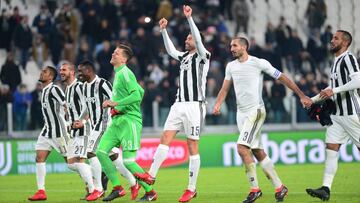 La Juve celebra su triunfo ante el Genoa.