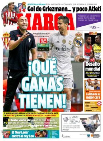 Portadas de la prensa deportiva