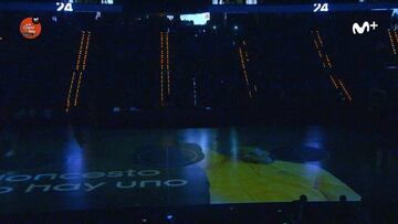 El impresionante 'video mapping' de la Copa con homenaje a Kobe