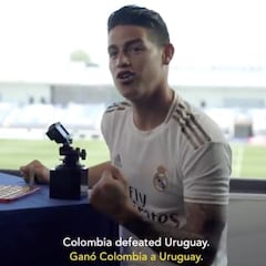El divertido juego entre James Rodríguez y Federico Valverde