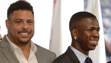 Ronaldo Nazario apadrinó a Vinicius en su presentación