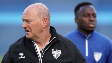 17/01/23 ENTRENAMIENTO MALAGA CF, 
 PEPE MEL Y AL FONDO APPIAH