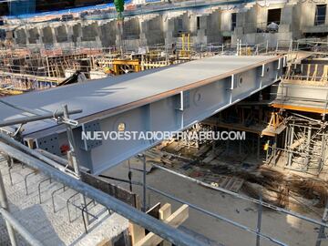 El avance de las obras del estadio Santiago Bernabéu