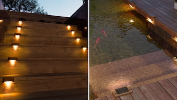 Lámparas solares para el exterior en Amazon