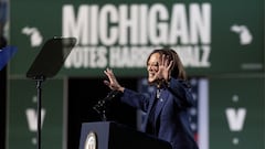 How many electoral votes does Michigan have in the US Election 2024? Harris vs Trump in battleground states