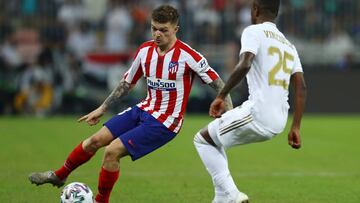 Trippier, durante la final de la Supercopa contra el Real Madrid.