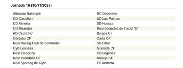 El calendario de LaLiga Hypermotion 25/26
