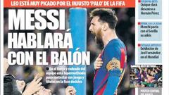 Messi y Unzué, protagonistas de la prensa de Barcelona