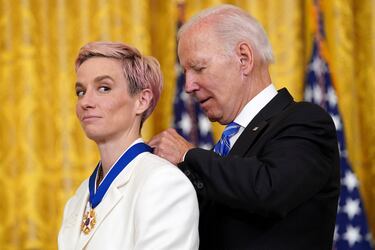 Who did US President Joe Biden give the Medal of Freedom to?