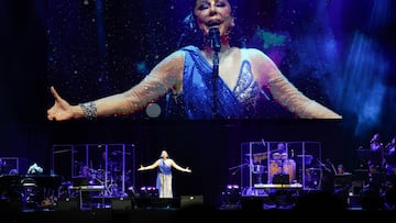 Isabel Pantoja en el escenario del Gran Canaria Arena a 26 de Agosto de 2023 en La Palmas de Gran Canaria (Espa?a).
ISABEL PANTOJA;CONCIERTO;M?SICA;FAMOSOS;
Ra¨²l Terrel / Europa Press
27/08/2023
