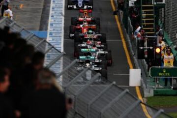 Lewis Hamilton encabeza el resto de pilotos para comenzar la clasificación del GP de Australia.