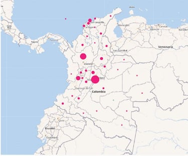 Mapa de casos y muertes por coronavirus por departamentos en Colombia: hoy, 25 de mayo