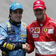 "Schumacher siempre apretaba y Alonso es como un rottweiler"