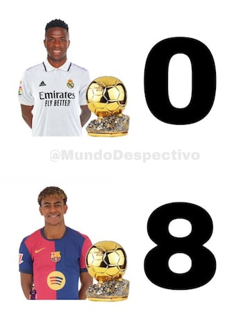 Los mejores memes del Balón de Oro 2024