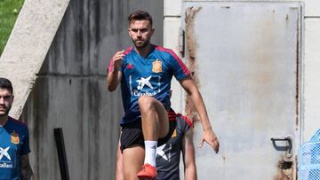 Borja Mayoral, con la Sub-21. Lo quiere la Real Sociedad.