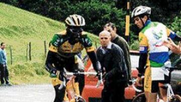 <b>EN EL PAÍS VASCO.</B> Hamado Pafadnam corrió con el Cafés Baqué.