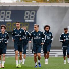 Diez ausencias en la primera sesión del Madrid tras el parón