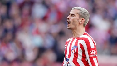 Griezmann, en el Atleti-Espanyol. Con la maravillosa actitud de Griezmann.