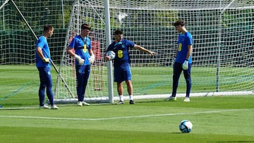 Entrenamiento de Inglaterra Sub 19