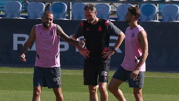 Aleix Vidal, Vicente Moreno y Sergi G&oacute;mez, Espanyol.
 