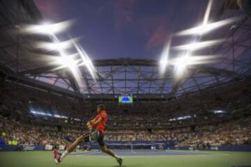 Novak Djokovic y Roberto Bautista.