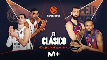 El partidazo del año de Euroliga cuesta menos de 10 euros: Real Madrid – Barça en Movistar Plus+.