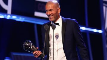 Zinedine Zidane. premio &#039;The Best&#039; al Mejor Entrenador.