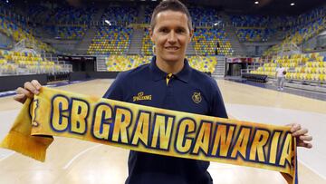 El Club Baloncesto Gran Canaria present¨® este jueves en rueda de prensa a su nuevo entrenador, el esloveno Jaka Lakovic.