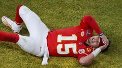 Patrick Mahomes was so elated and overcome with emotions after realizing the Chiefs won Super Bowl LVIII that he ran around the field and fell down.