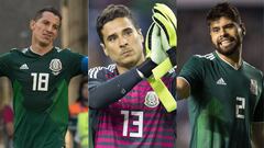 Andr&eacute;s Guardado, Guillermo Ochoa, N&eacute;stor Araujo