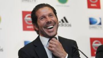 Simeone durante la conferencia de prensa.