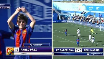 Sí, es Gavi haciéndole al Madrid el mismo gol de la Supercopa pero con 12 años: deléitense