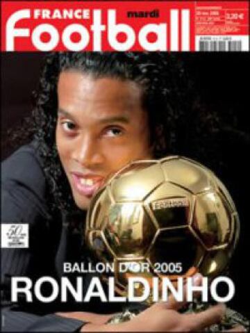 Brazil's Ronaldinho became Barcelona's fifth player to win the Ballon d'OR in 2005. During his time at Camp Nou, he scored 70 goals in 145 appearences.