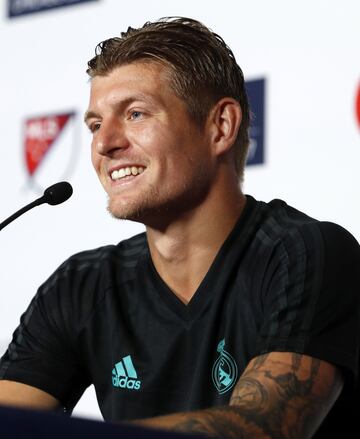 Kroos durante la rueda de prensa.