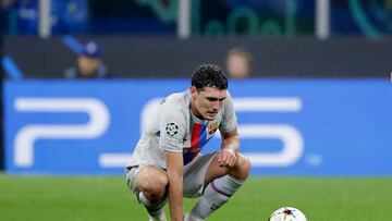 Christensen, en un partido de Champions ante el Inter.