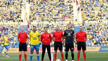 Foto protocolaria antes del Las Palmas-Betis.