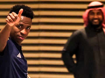 Vinicius Júnior, durante el viaje del Real Madrid a Arabia Saudí para la disputa de la última Supercopa de España.