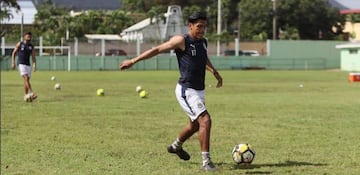 Jesús Sánchez entrena en República Dominicana previo al partido con Cibao en la Concacaf Champions.