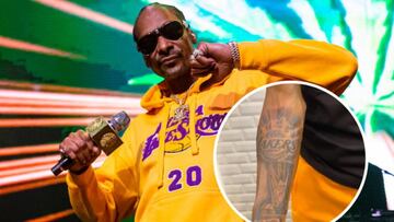 Snoop Dogg se tat&uacute;a en honor a los Lakers y rinde tributo a Kobe