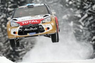 Mikko Hirvonen (Citroen DS3 WRC). Rally de Suecia 2013.