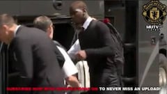 La cara del enfado de Pogba y su actitud sabiendo que lo grababan