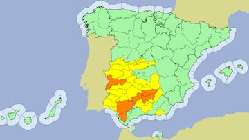 Nivel naranja por temperaturas m¨¢ximas